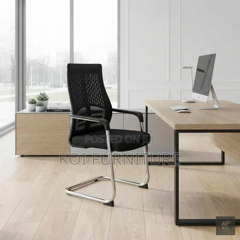 Office Chairs; High Backrest Sledd Legs Office Guest Chair