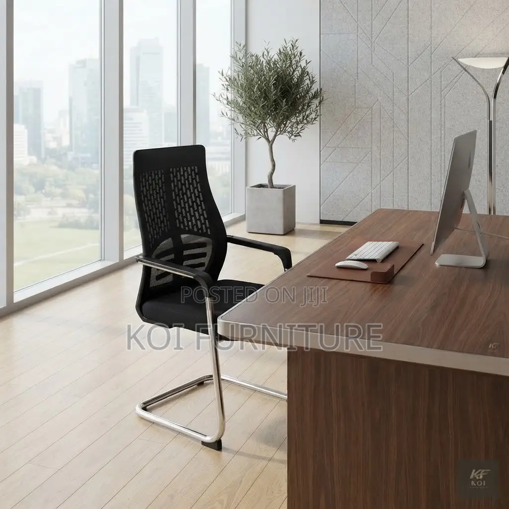 Office Chairs; High Backrest Sledd Legs Office Guest Chair