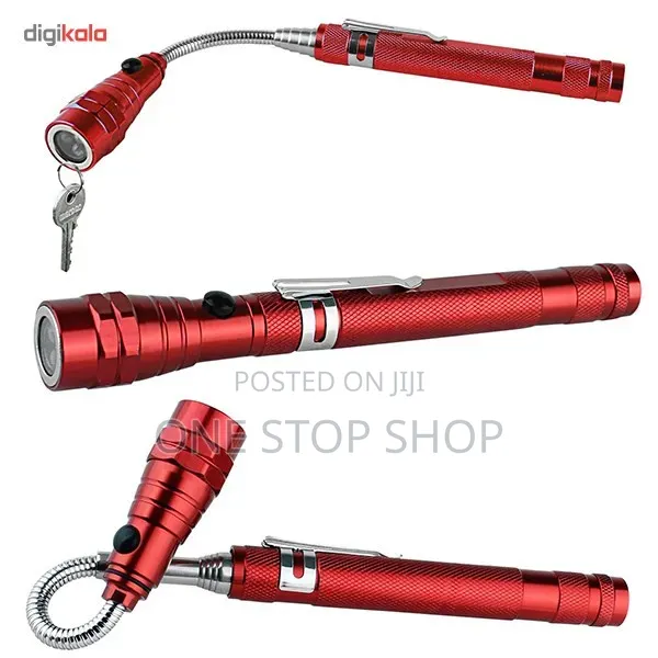 Multipurpose Extendable Neck Magnetic Head Telescopic Flashlight
