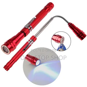 Multipurpose Extendable Neck Magnetic Head Telescopic Flashlight