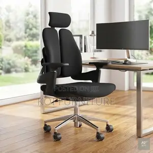 Office Chairs; Executive Orthopedic Fabric High Backrest Support Seat