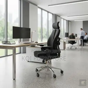 Office Chairs; Executive Orthopedic Fabric High Backrest Support Seat
