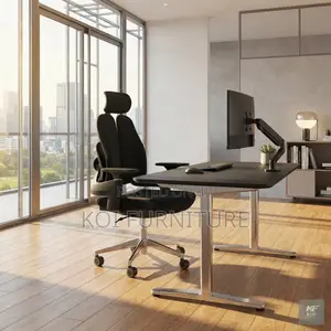Office Chairs; Executive Orthopedic Fabric High Backrest Support Seat
