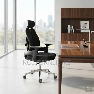 Office Chairs; Executive Orthopedic Fabric High Backrest Support Seat