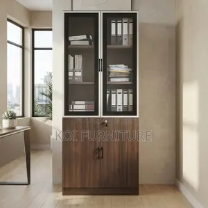 Office Cabinet; Wooden Office Storage Two Doors Filing Cabinet