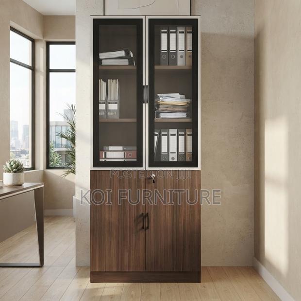 Office Cabinet; Wooden Office Storage Two Doors Filing Cabinet