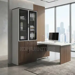 Office Cabinet; Wooden Office Storage Two Doors Filing Cabinet