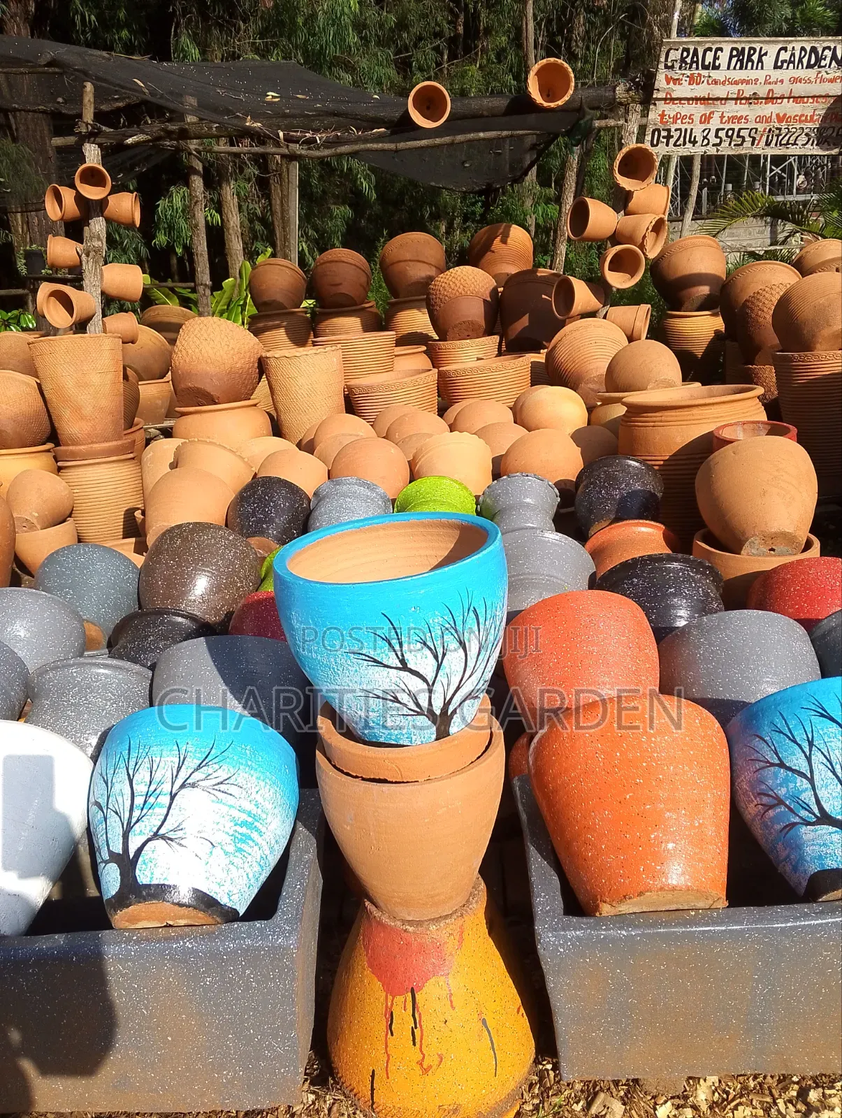 Painted Clay Pot