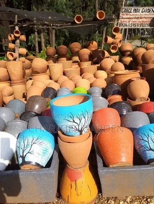 Painted Clay Pot