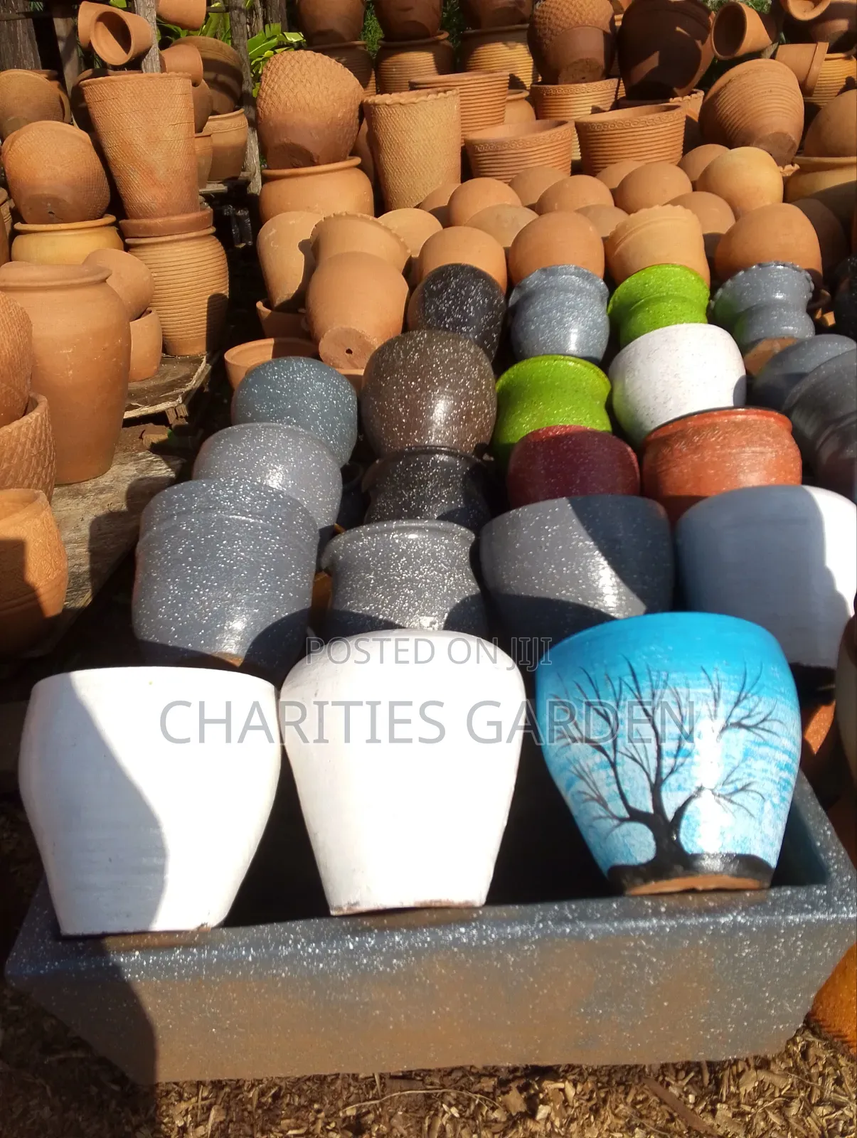 Painted Clay Pot