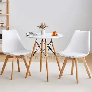Home Tables; Round White Home Dining and Living Room Table