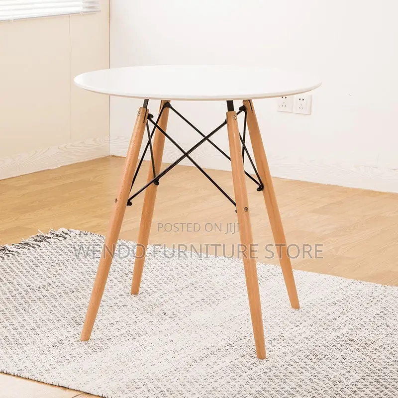 Home Tables; Round White Home Dining and Living Room Table
