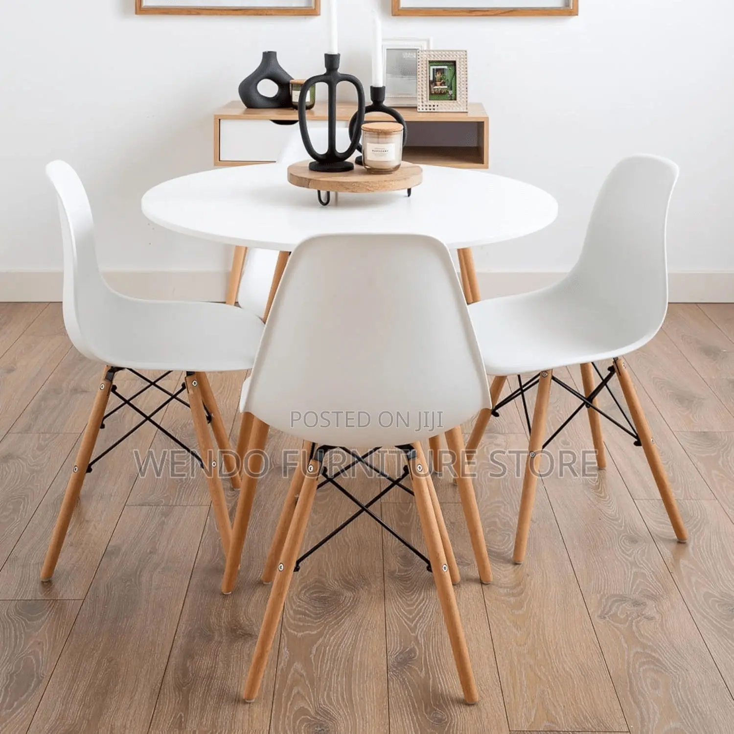 Home Tables; Round White Home Dining and Living Room Table