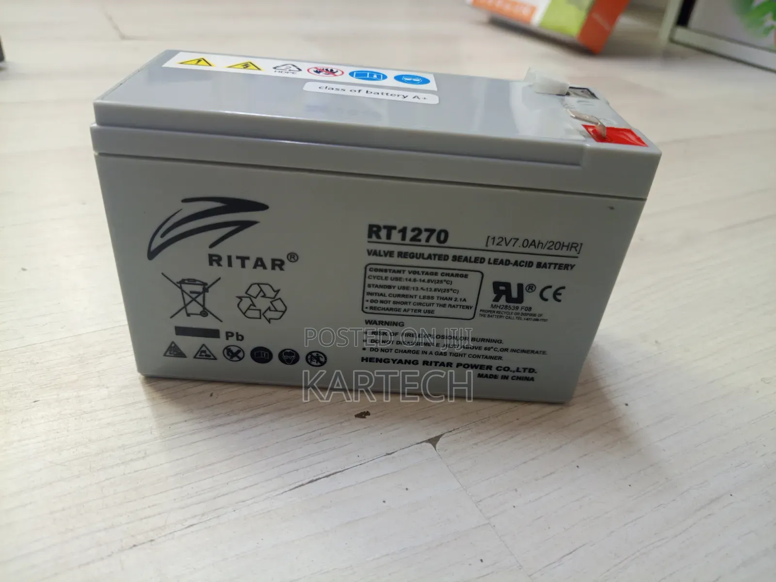 RITAR 12V 7Ah VRLA Rechargeable Battery