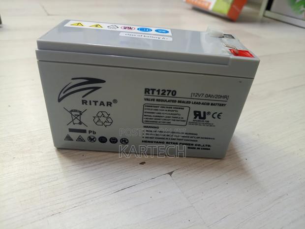RITAR 12V 7Ah VRLA Rechargeable Battery - main view