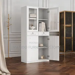 Office Cabinet; Two Doors Gray Document Storage Office Cabinets