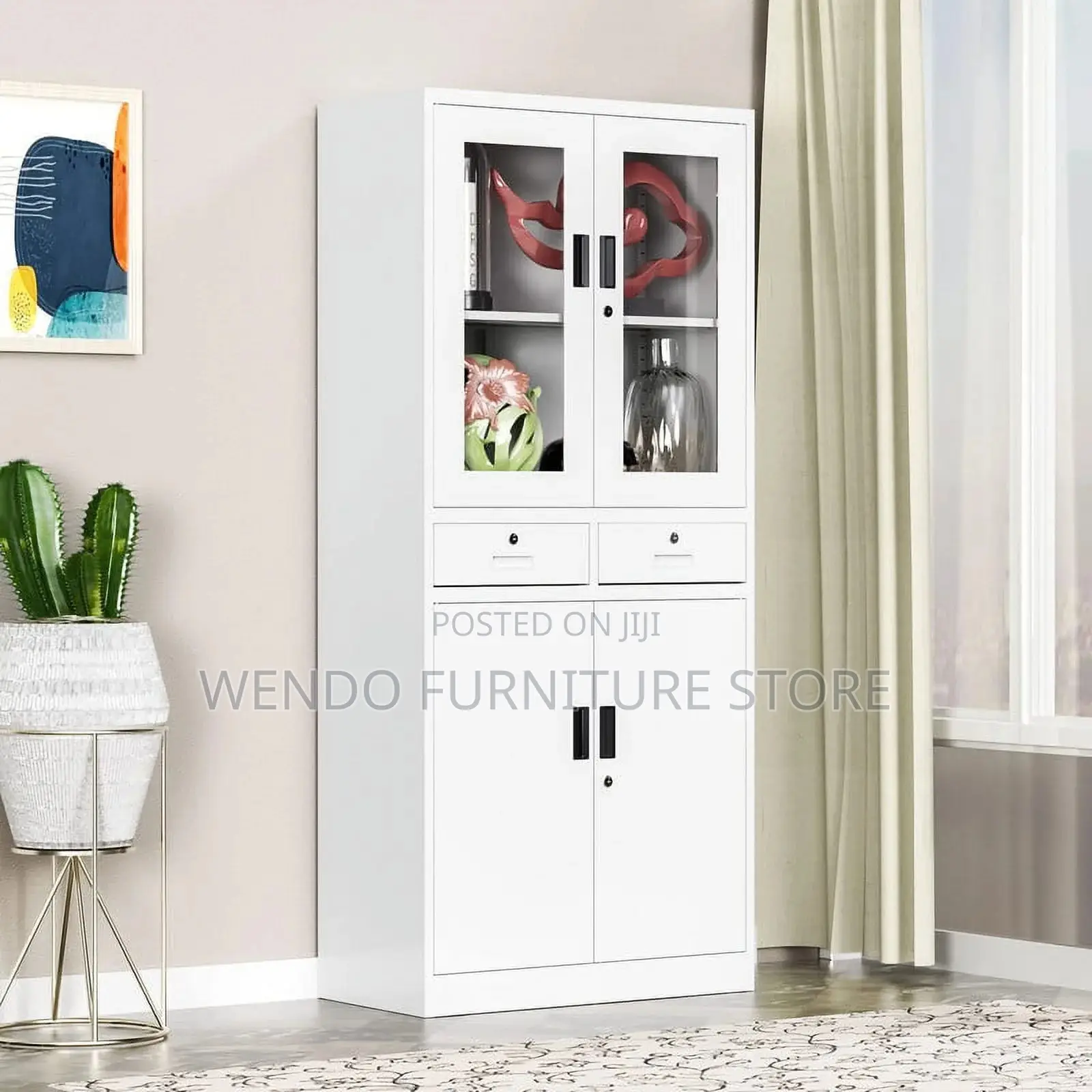 Office Cabinet; Two Doors Gray Document Storage Office Cabinets