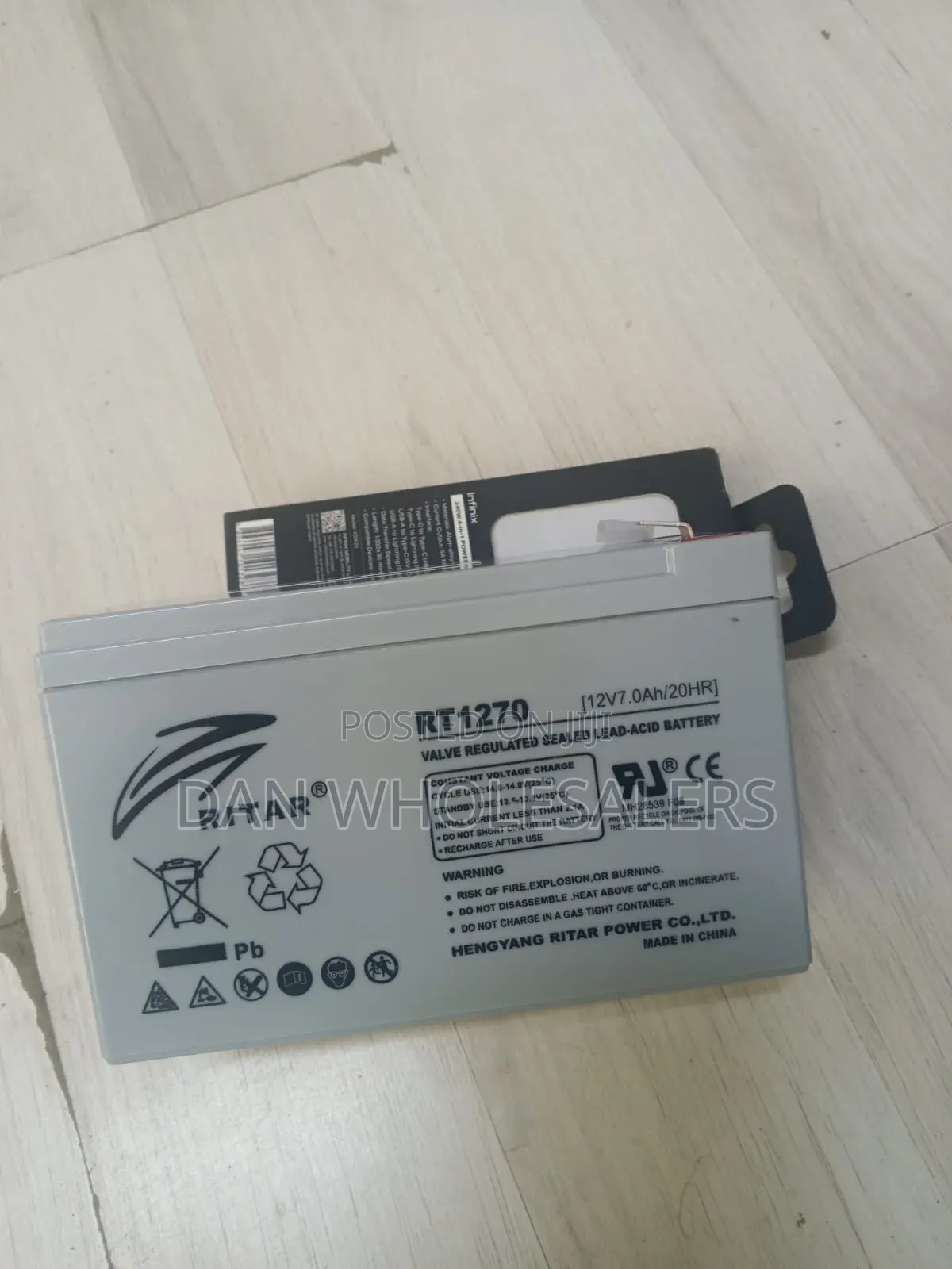 Ritar Battery 7AH 12v Valve Regulated VRLA