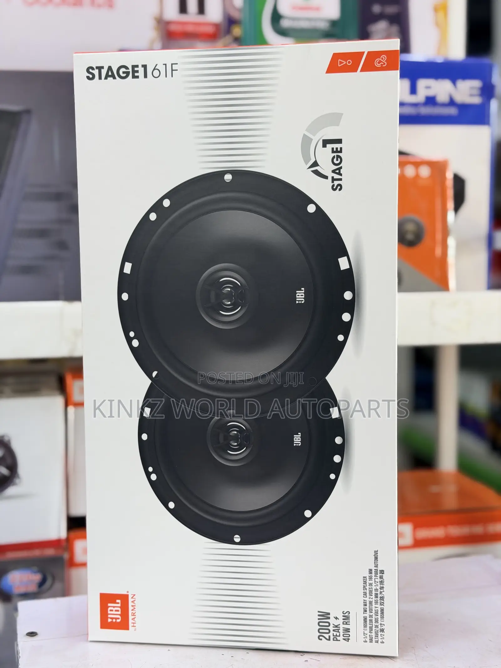 JBL Stage 1 61F 6.5 Inch 2 Way Coaxial Car Door Speakers