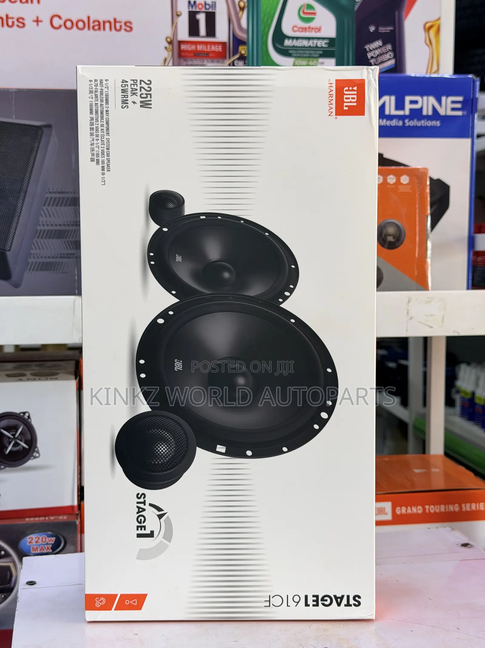 JBL Stage 1 61cf/601c 6.5 Inch 2 Way Component Car Door Speaker System