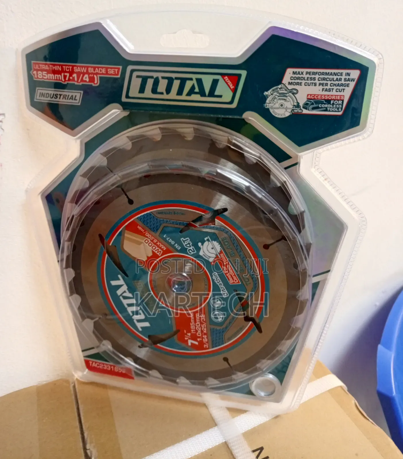 TOTAL 185mm 7 Inch Ultra-Thin TCT Saw Blade - 2pcs Set