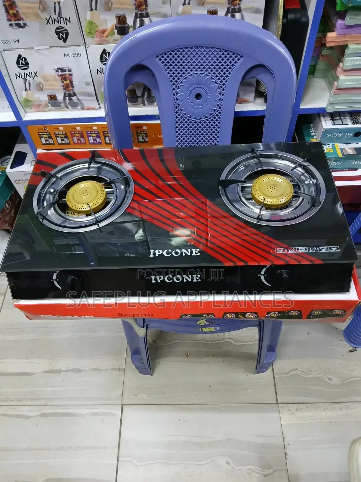 Ipcone 2 Burner Glass Table Top Cooker
