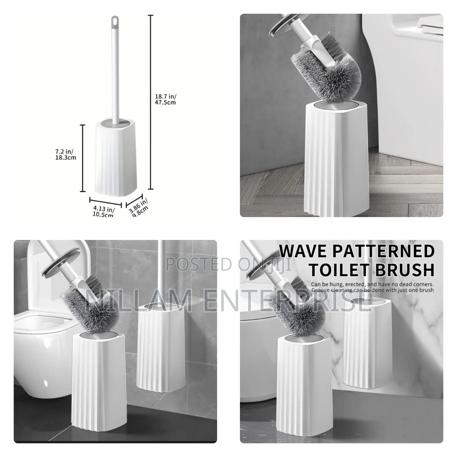 Wall Mounted High Quality Toilet Cleaning Brush Set With Holder*