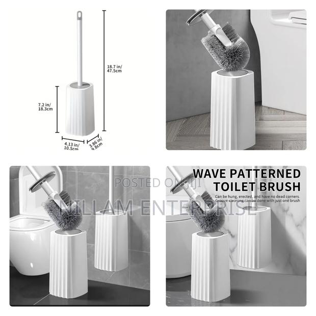 Wall Mounted High Quality Toilet Cleaning Brush Set With Holder*