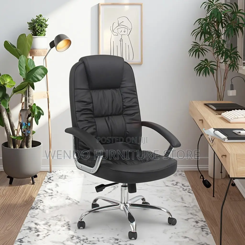 Office Chair; High Back Leather Cushion Herine Office Chair