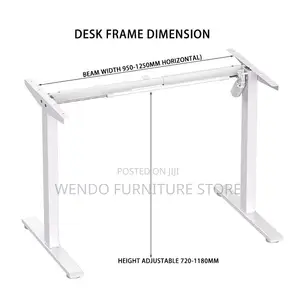 Office Desk; 160cm Adjustable Home Office Flexi Stand Desk