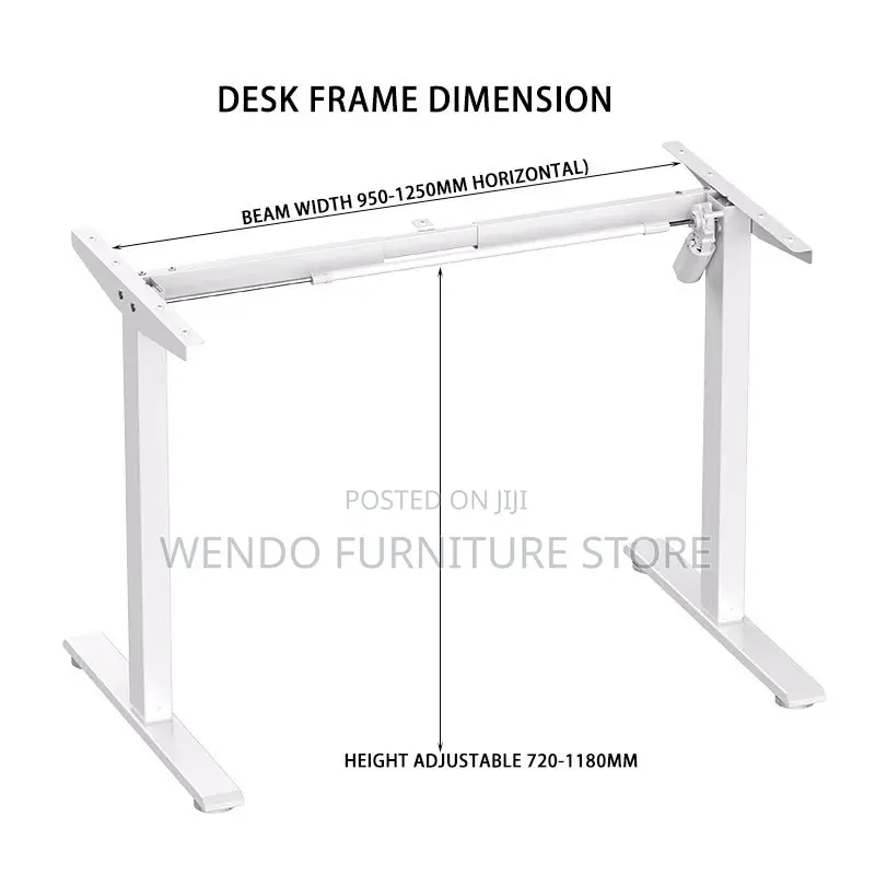 Office Desk; 160cm Adjustable Home Office Flexi Stand Desk