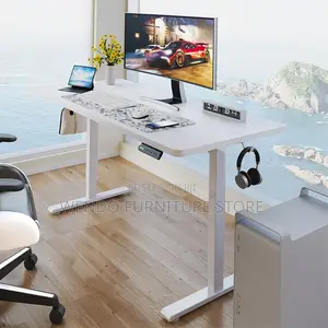 Office Desk; 160cm Adjustable Home Office Flexi Stand Desk