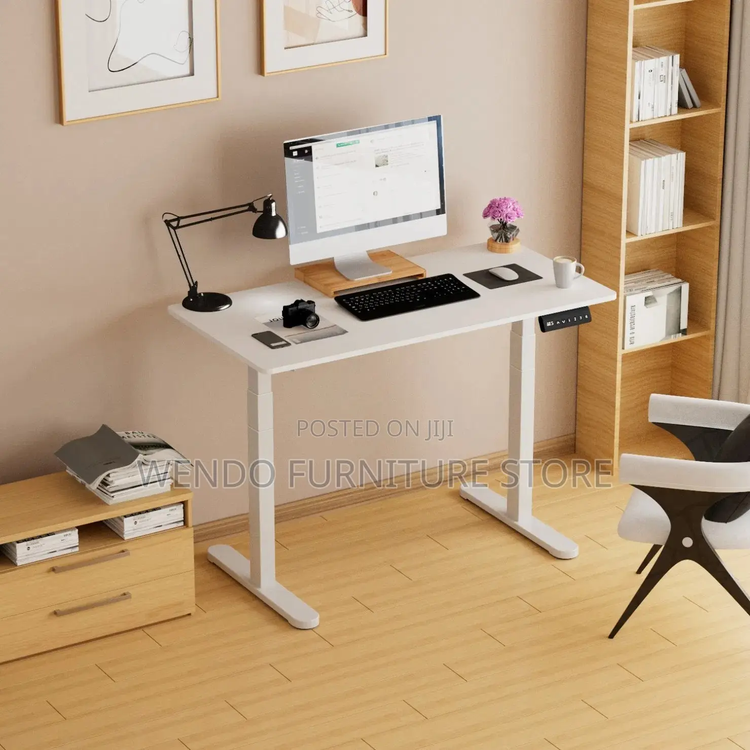 Office Desk; 160cm Adjustable Home Office Flexi Stand Desk