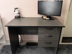 Complete Home Office Setup – Desk + 2 Chairs + Samsung Monitor