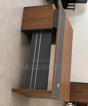 Modern Office Desk With Side Storage