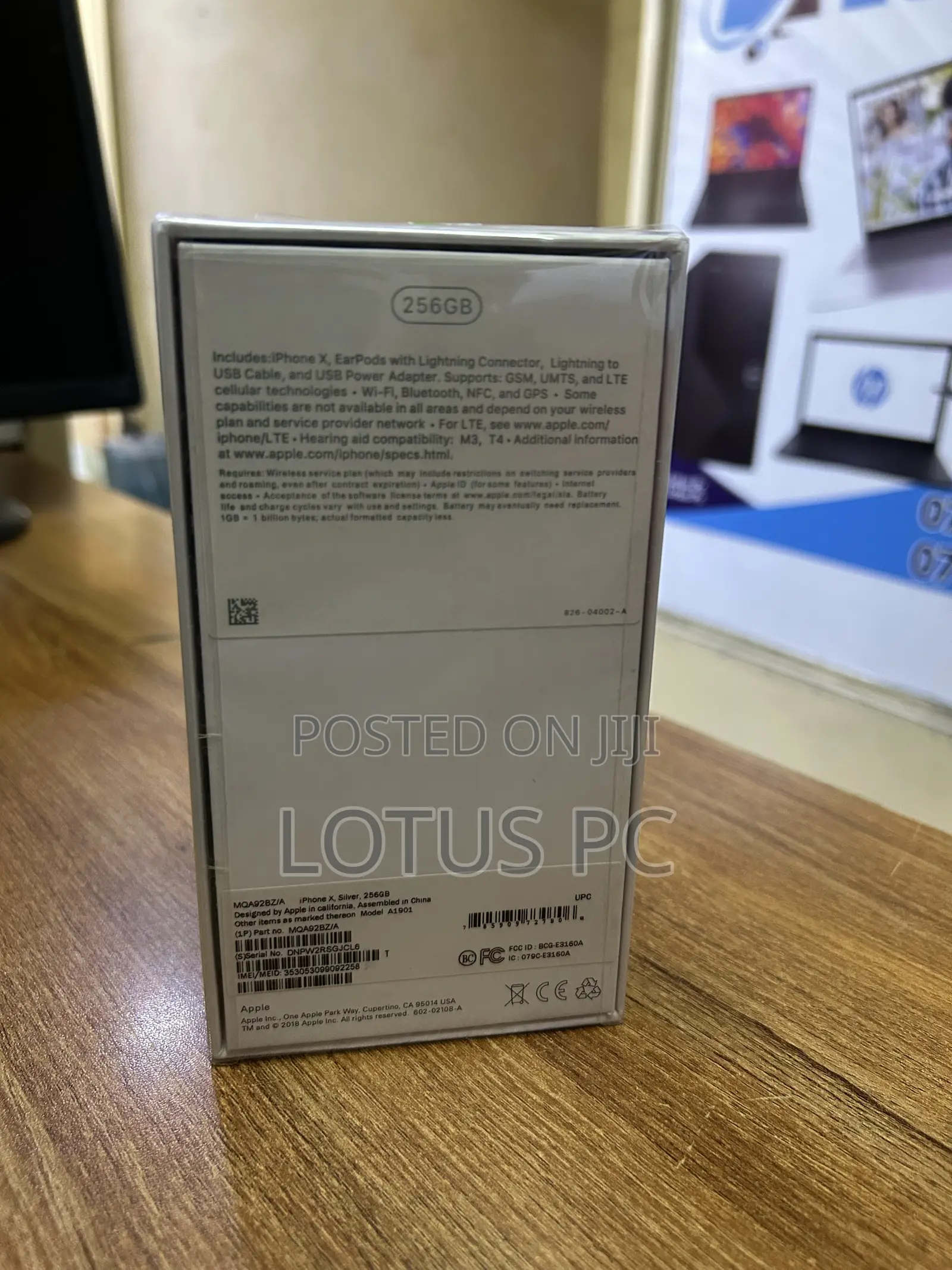 New Apple iPhone X 256 GB Gray
