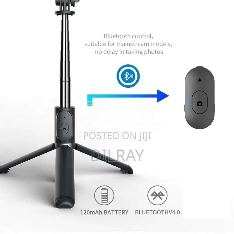 Q02s Fill Light Selfie / Vlog Stick With Stand