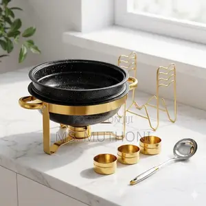 New Design Improved Black / Gold 6 L Chaffing Dish
