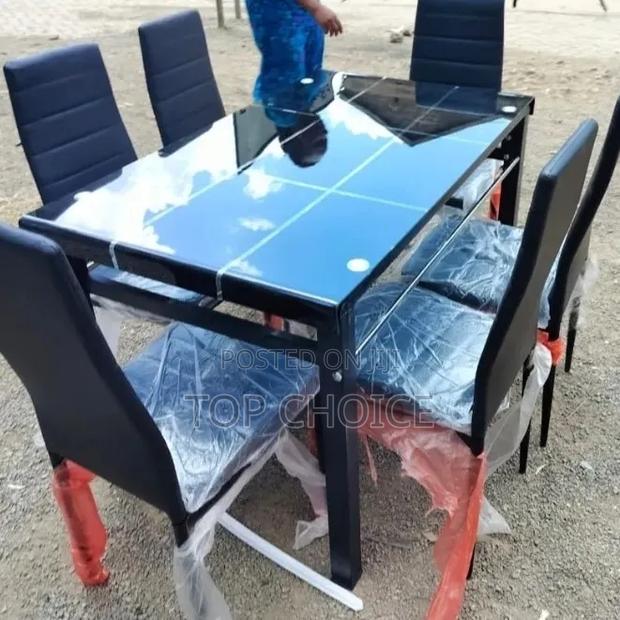 6 - Seater Glass Dining Set - thumbnail 2