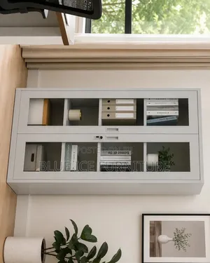 Steel Office Cabinet With Glass Doors