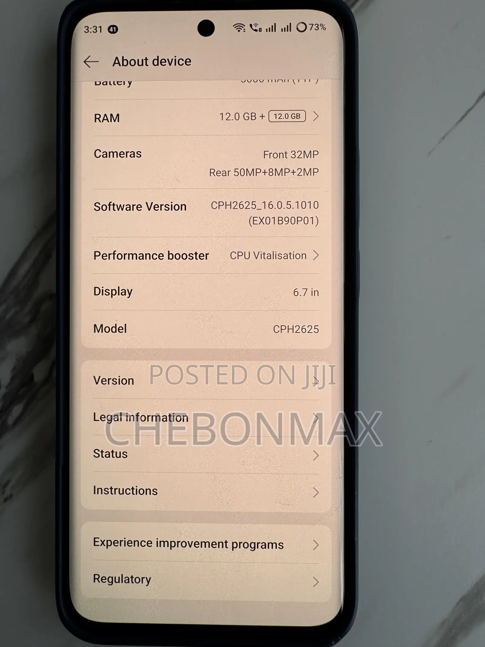 Oppo Reno12 Pro 512 GB Silver