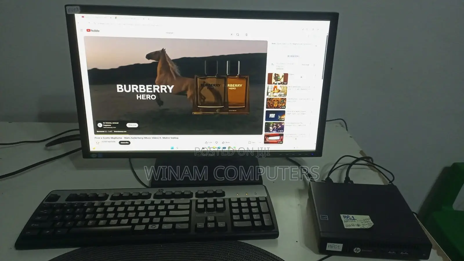 Desktop Computer HP EliteDesk 705 G3 8GB AMD SSD 256GB