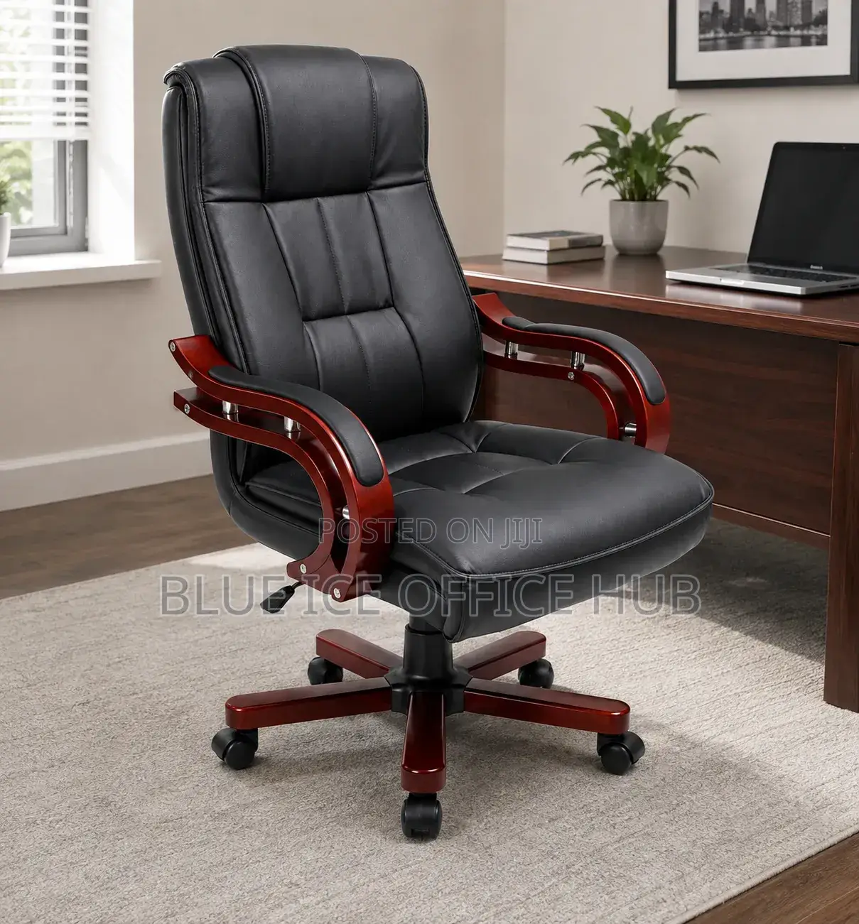 Executive Office Chair – Premium Leather High Back Manager Chair