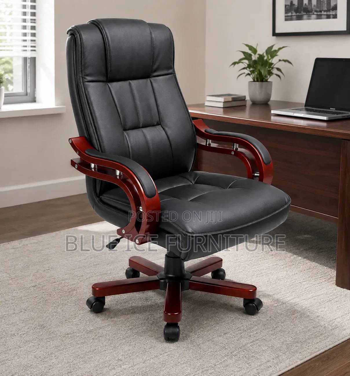 Executive Office Chair – Premium Leather High Back Manager Chair