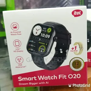 Itel Fit O20 Smart Watch IP68 Waterproof, +1 Free Strap