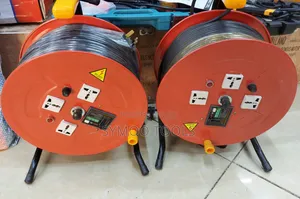 Heavy-Duty Cable Reel Extension Cord Drum