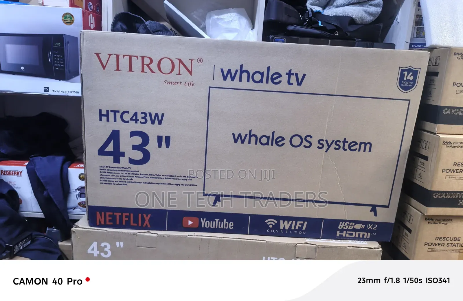 Vitron 43" Whale Smart TV – Full HD Frameless