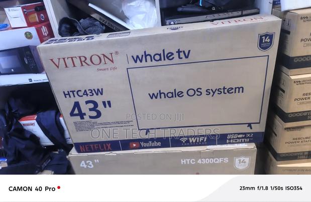 Vitron 43 Inch Smart Whale TV – Inbuilt WiFi & Bluetooth