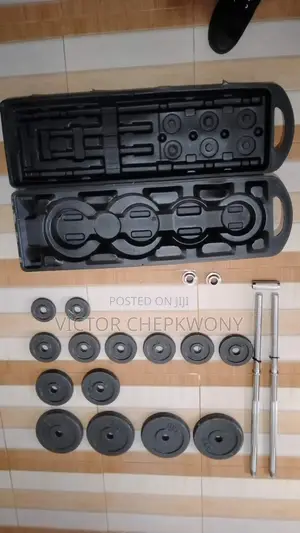 50KG Cast Iron Barbell and Dumbbell Set
