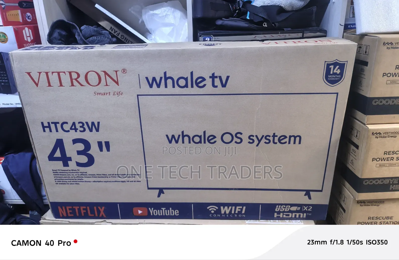 Vitron 43" Whale OS TV – Full HD Smart TV